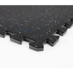 Charger l&#39;image dans la visionneuse de galerie, FloorPops Scoria Rubber Interlocking Tiles 4 ft 1 in. x 4 ft 1 in. Black Rubber Interlocking Floor Tiles
