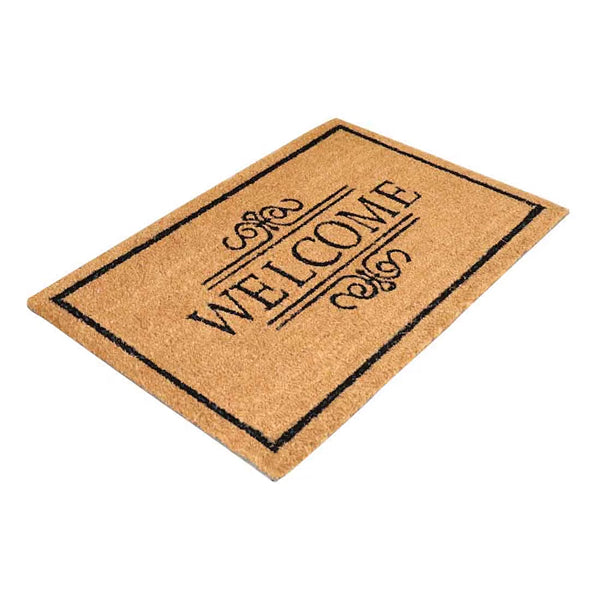 Home Decorators Collection Welcome 18-inch x 30-inch Coir Door Mat