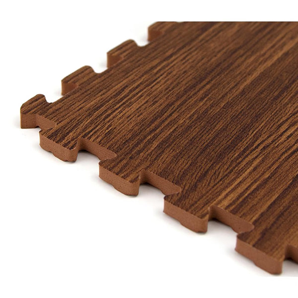 FloorPops Brown Craftsman 12 in. x 12 in. Interlocking Floor Tiles