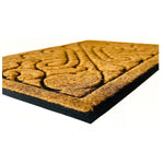 Load image into Gallery viewer, Home Decor Inc. 24-inch x 36-inch Rubber Backed Natural Floral Coir Outdoor Doormat

