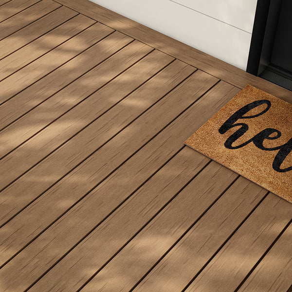 Home Decorators Collection Hello 18-inch x 30-inch Coir Door Mat
