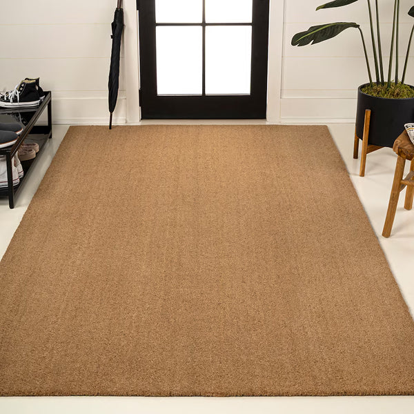 JONATHAN Y Peater Classic Casual Coir Door Mat – 3 x 4 ft., Non-Slip, Indoor