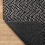 Load image into Gallery viewer, TrafficMaster Scollard 2 ft. x 3 ft. Two-tone Needlepunch Charcoal/Black Doormat
