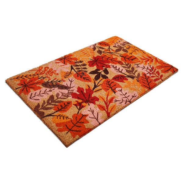 StyleWell 18-inch x 30-inch Crispy Leaves Coir Door Mat