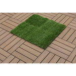 Load image into Gallery viewer, NewTechWood 1&#39; x 1&#39; Quick Deck Faux Zoysia Grass Deck Tile – 10 sq.ft/Box
