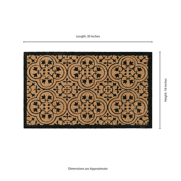 MSI Stone ULC Black Encaustic 18 in. x 30 in. Coir Door Mat
