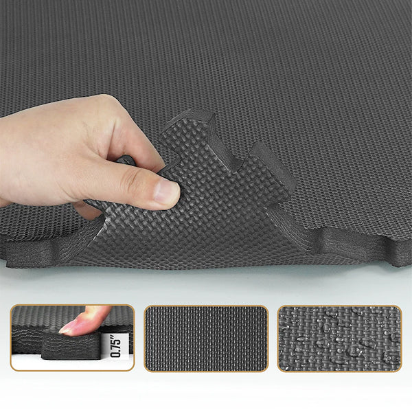 CAP Barbell 24" W x 24" L x 0.75" Thick Double-Sided T Pattern Puzzle Tiles (6 Tiles) (24 sq. ft.)