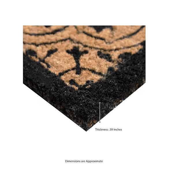 MSI Stone ULC Black Encaustic 18 in. x 30 in. Coir Door Mat
