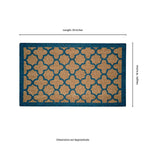 Load image into Gallery viewer, MSI Stone ULC Blue Quatrefoil Coir Door Mat – 18&quot; x 30&quot;
