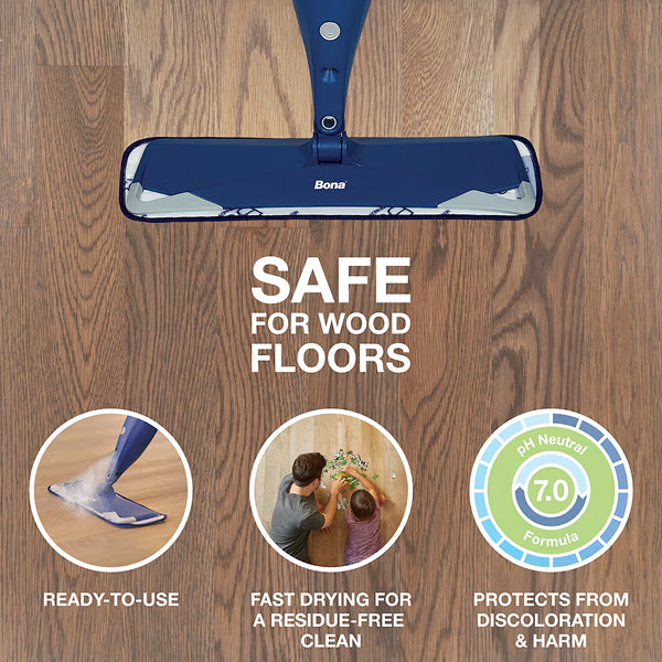 Bona 3.79 L Hardwood Floor Cleaner Refill – Ready-to-Use, pH Neutral, Eco-Friendly