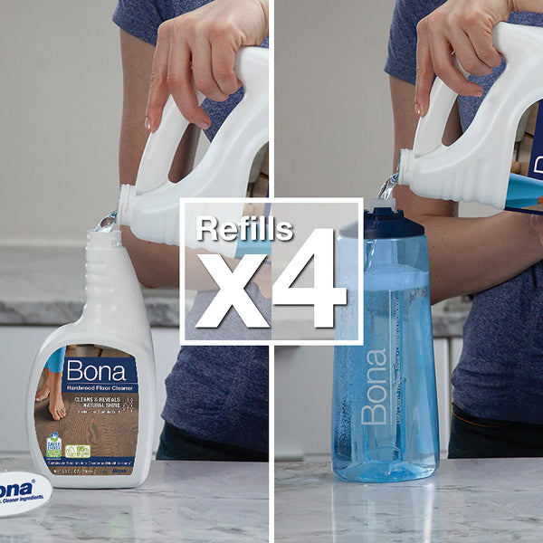 Bona 3.79 L Hardwood Floor Cleaner Refill – Ready-to-Use, pH Neutral, Eco-Friendly