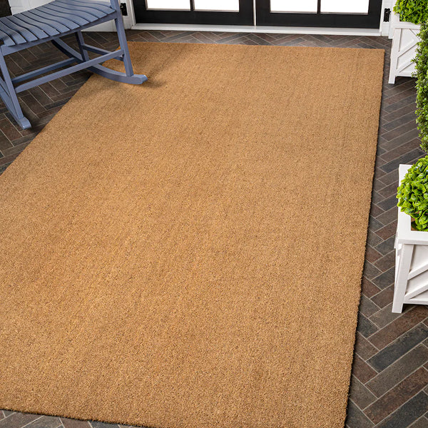 JONATHAN Y Peater Classic Casual Coir Door Mat – 3 x 4 ft., Non-Slip, Indoor