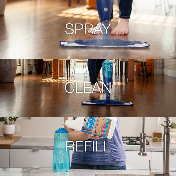 Bona PowerPlus 3.78 L Hardwood Floor Deep Cleaner Refill – Ready-to-Use, Oxygenated, Eco-Friendly
