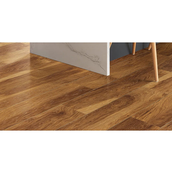 Natural Hickory Vision Waterproof 12mm Laminate Flooring – 8 inch x 48 inch, 15.94 Sq. Ft.