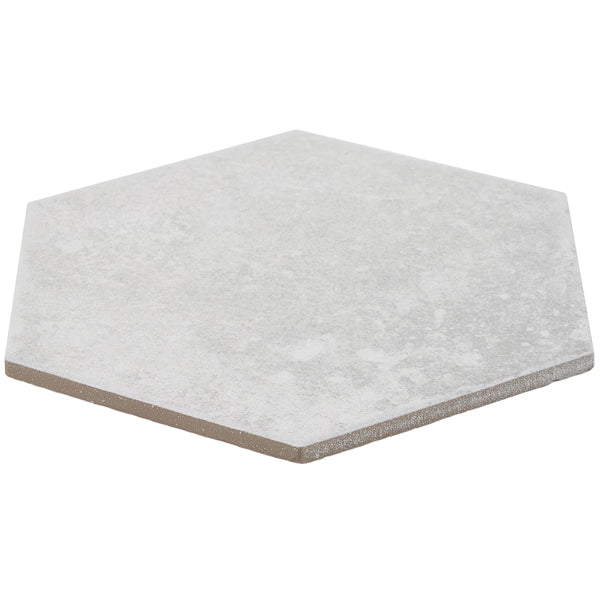 Ivy Hill Tile Hayes Blanco Porcelain Tile – 0.31 inch Thick, 8 inch x 9.44 inch, 9.84 sq.ft/Case – Matte Hexagon Italian Style Finish