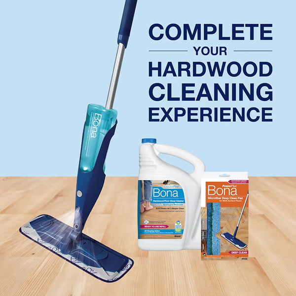 Bona PowerPlus 3.78 L Hardwood Floor Deep Cleaner Refill – Ready-to-Use, Oxygenated, Eco-Friendly
