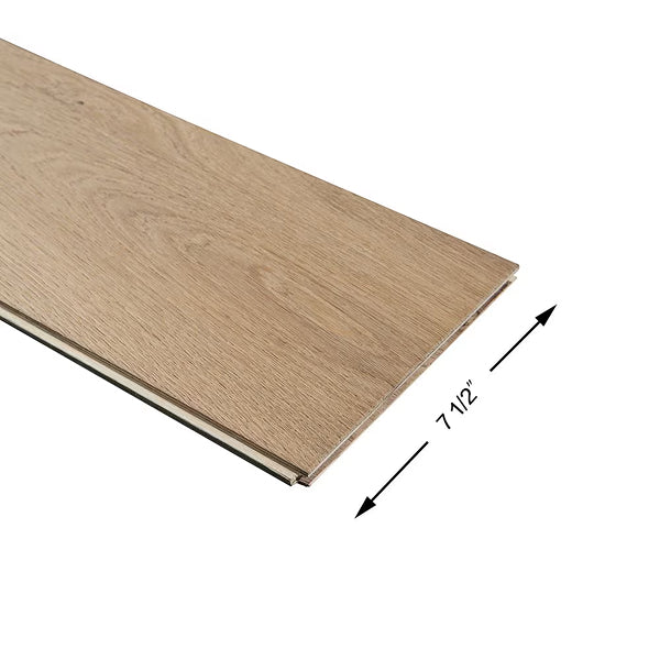 Plancher de bois franc d'ingénierie Malibu Wide Plank en chêne français Delano, 1/2 po x 7-1/2 po x longueur variable (23,32 pi²/boîte)