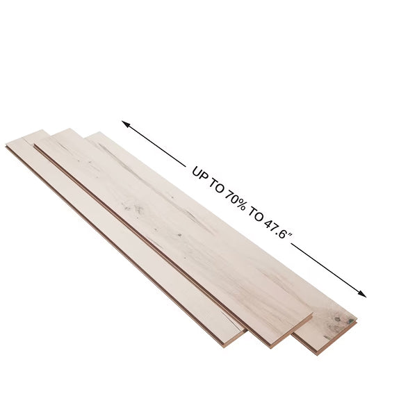 Malibu Wide Plank Maple Manhattan 3/8 in. x 6-1/2 in. x Varying Length Engineered Click Hardwood Flooring (23.64 sq. ft./case)
