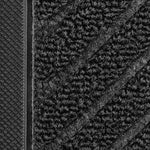 Charger l&#39;image dans la visionneuse de galerie, Multy Home 4 ft. x 6 ft. Parquet Embossed Black Doormat
