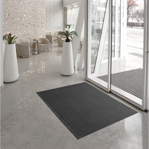 Multy Home Black 3 ft. x 5 ft. Commercial Rubber Pin Door Mat
