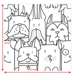 Load image into Gallery viewer, Modamo Gran Canaria White Dog Design Porcelain Floor and Wall Tile 10 inch x 10 inch x 0.35 inch – 10.76 sq. ft./Case, Polished Decorative Finish
