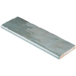 Load image into Gallery viewer, Ivy Hill Tile Kingston Turquoise 3 inch x 8 inch Polished Ceramic Bullnose Wall Tile Trim