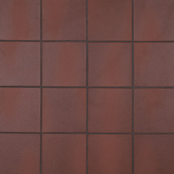 Carrelage de sol et mural en céramique rouge Merola Tile Quarry Flame épaisseur 0,46 pouce largeur 5,88 pouces 5,98 pi ca/caisse finition texturée non émaillée