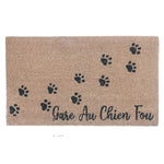 Load image into Gallery viewer, IH Casa Decor Casa Modern 18 inch x 30 inch Coir Door Mat Gare Au Chien Fou Paws