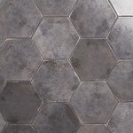 Load image into Gallery viewer, Ivy Hill Tile Mandalay Hex Antracite Porcelain Tile – 0.35 inch Thick, 9.13 inch x 10.51 inch, 8.07 sq.ft/Case – Polished Hexagon Finish