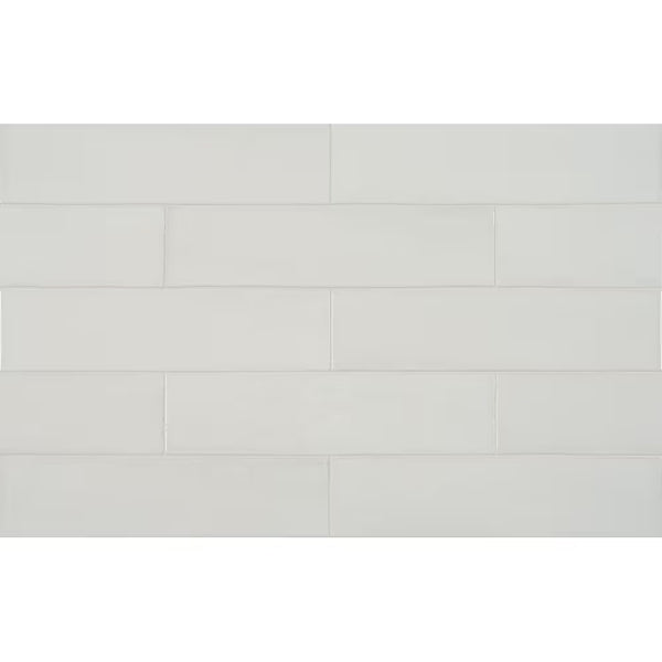 Anatolia Aura Ivory Glossy Pressed Ceramic Wall Tile 3 inch x 12 inch – 10.66 sq.ft./case Glossy Handmade Look