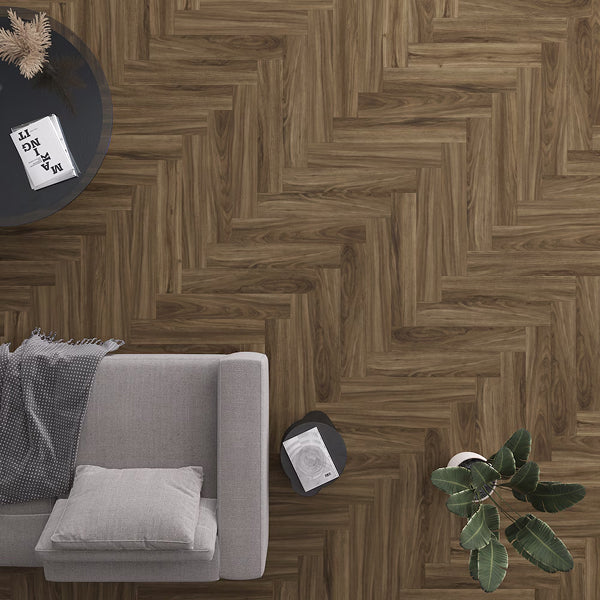 Quickstyle Prati 5.5 mm x 5-inch x 30-inch Herringbone Vinyl Plank Flooring (20.18 sq. ft./case)