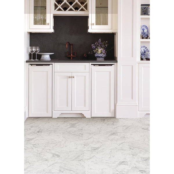 FloorPops Raven Peel & Stick Floor Tiles Set of 20