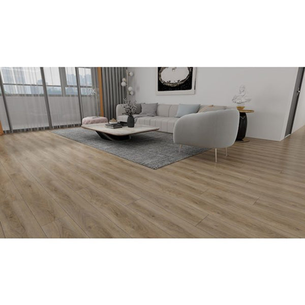 Primo SPC Brown Wood Look Textured Vinyl Flooring 4 mm Thick 7 inch W x 48 inch L (33.09 sq ft per box)