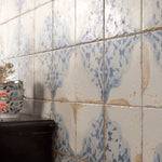 Load image into Gallery viewer, Merola Tile Artisan Azul Decor 13 inch x 13 inch Ceramic Floor and Wall Tile 12.2 sq. ft./case – Patterned Low Sheen Finish
