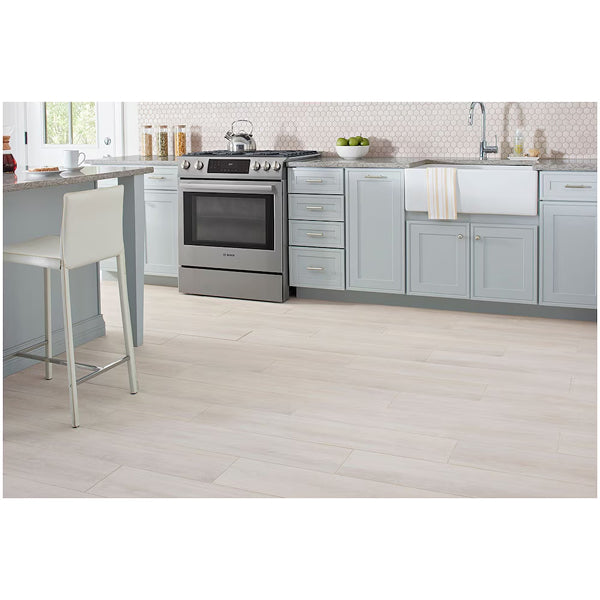 Lifeproof Fog Wood Porcelain Tile – 0.35 inch Thick, 8 inch x 40 inch, 10.75 sq.ft/Case – Glazed Wood Look Finish