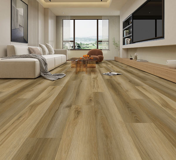 Warm Woven 8mm Click Lock Waterproof Luxury Vinyl Plank Flooring 9 inch Wide x 61 inch Long – 18.73 Sq. Ft./Case