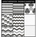 Load image into Gallery viewer, Merola Tile Rhombus Dark Grey 5-1/2-inch x 9-1/2-inch Semi-Gloss Porcelain Floor and Wall Tile (11.68 sq. ft. / case)