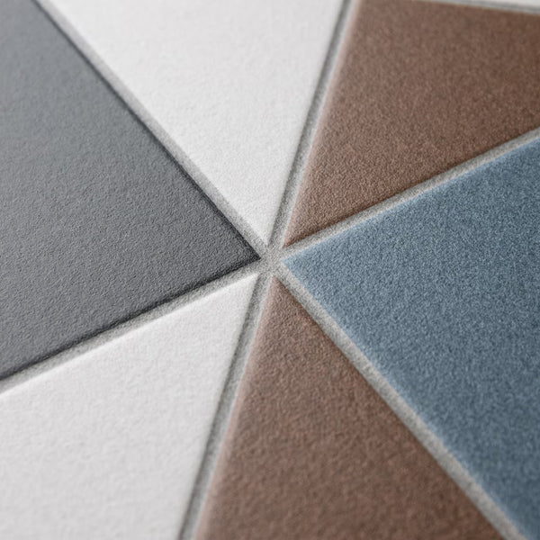 Merola Tile Vanity Nouveau Porcelain Tile 0.33 inch Thick 13 inch x 13 inch 12.2 sq. ft./case Matte Geometric Pattern