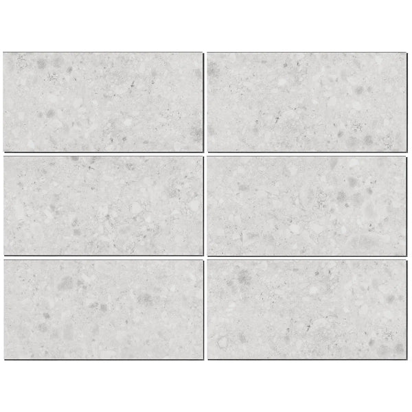 Stonehenge 2mm Thick 12" W x 24" L Terrazzo Look Glue Down Luxury Vinyl Tile (40 SQ. FT.)