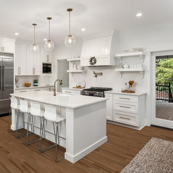 Dubeau Floors Plancher en érable massif, couleur abricot mat, épaisseur ¾ de pouce, largeur 3¼ pouces, longueur variable (20 pieds carrés/boîte)