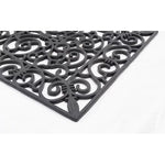 Charger l'image dans la visionneuse de galerie, Home Decorators Collection Iron Scroll 18 inch x 30 inch Black Rubber Doormat – Non-Slip Indoor Outdoor Entrance Mat