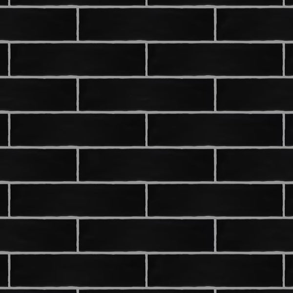 MSI Stone ULC Castillo Matte Black 3 inch x 12 inch Ceramic Wall Tile 5.72 sq ft/case – Subway Style Matte Finish