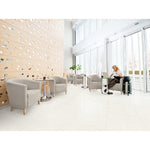 Charger l'image dans la visionneuse de galerie, Anatolia Station Ivory Matte Rectified Color Body Porcelain Floor and Wall Tile 32 inch x 32 inch x 0.45 inch – 13.78 sq. ft./Case, Large Format Terrazzo Look