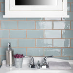 Load image into Gallery viewer, Merola Tile Chester Acqua 3 inch x 6 inch Ceramic Wall Tile – 5.72 sq. ft. per Case, Glossy Smooth Finish