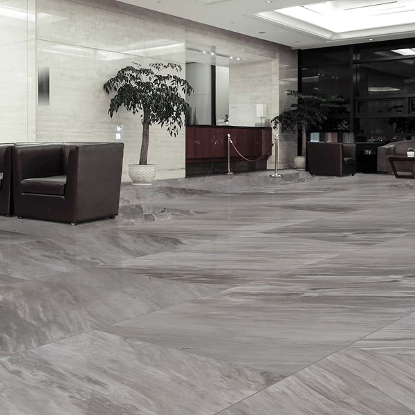 MSI Ader Botticino 24 inch x 48 inch Polished Porcelain Floor and Wall Tile – 16 sq.ft. per Case