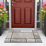 Charger l'image dans la visionneuse de galerie, StepGuard 23 inch x 35 inch Scrolling Stone Home Rubber Mat – Non-Slip Weather-Resistant Indoor Outdoor Entrance Doormat