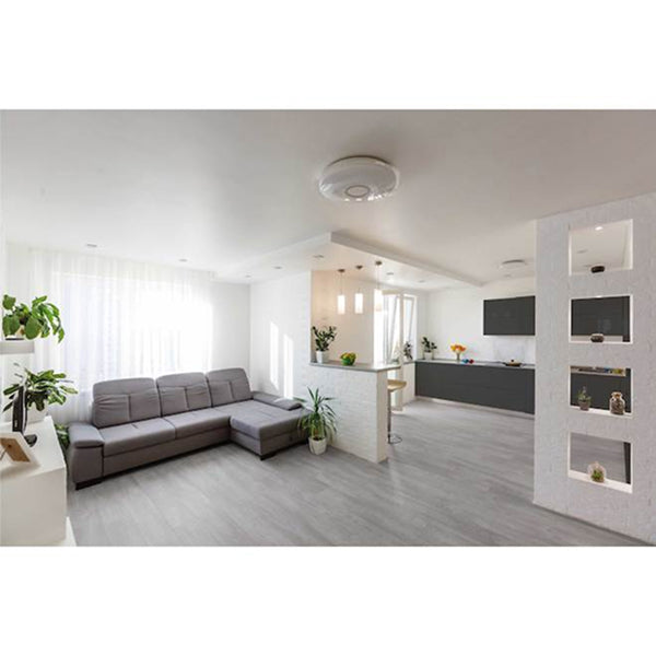 ProSelect Plus Versailles 7.1-in W x 48-in L x 6.5-mm Grey Oak Interlocking Vinyl Plank Flooring - 18.91-ft²/Box