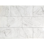 Charger l'image dans la visionneuse de galerie, Grizzly Surfaces Antalya Silver Polished Porcelain Tile 0.4 inch Thick x 12 inch Wide – 16 sq. ft. Coverage – High Gloss Marble Look Finish