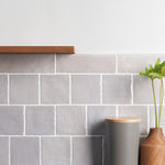 Charger l'image dans la visionneuse de galerie, Ivy Hill Tile Amagansett Grey Ceramic Wall Bullnose Tile 2.55 inch Width 7.87 inch Length Satin Finish 1 sq ft/case