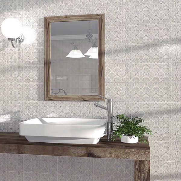 Merola Tile Chester Bianco 2 inch x 10 inch Ceramic Wall Tile 13.44 sq ft/case – Glossy Subway Style Finish